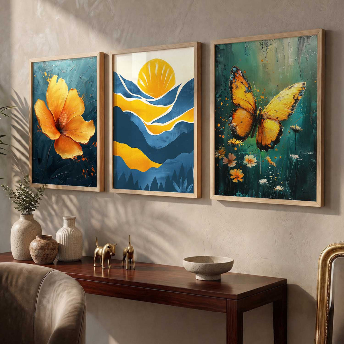 Modern Wall Art Paintings for Living Room - Wall Poster With frames