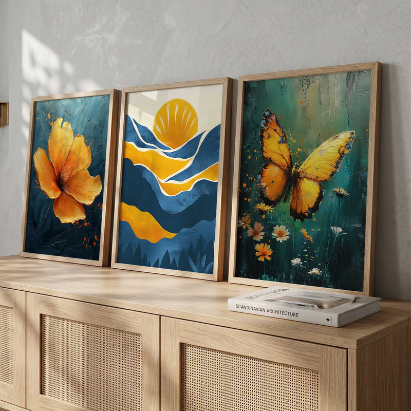 Modern Wall Art Paintings for Living Room - Wall Poster With frames