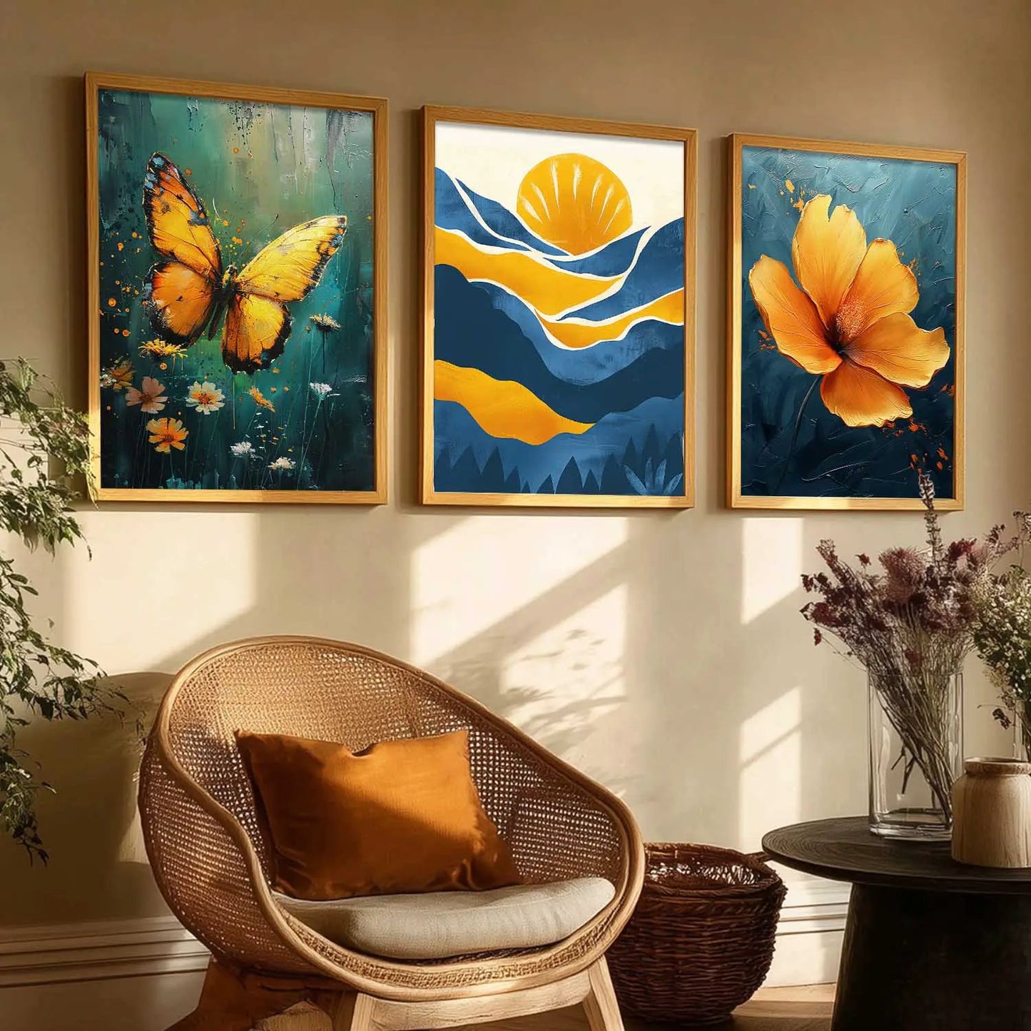 Modern Wall Art Paintings for Living Room - Wall Poster With frames