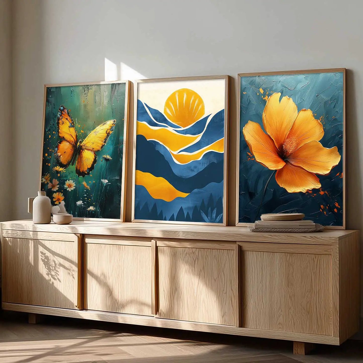 Modern Wall Art Paintings for Living Room - Wall Poster With frames