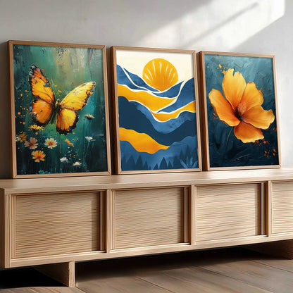 Modern Wall Art Paintings for Living Room - Wall Poster With frames