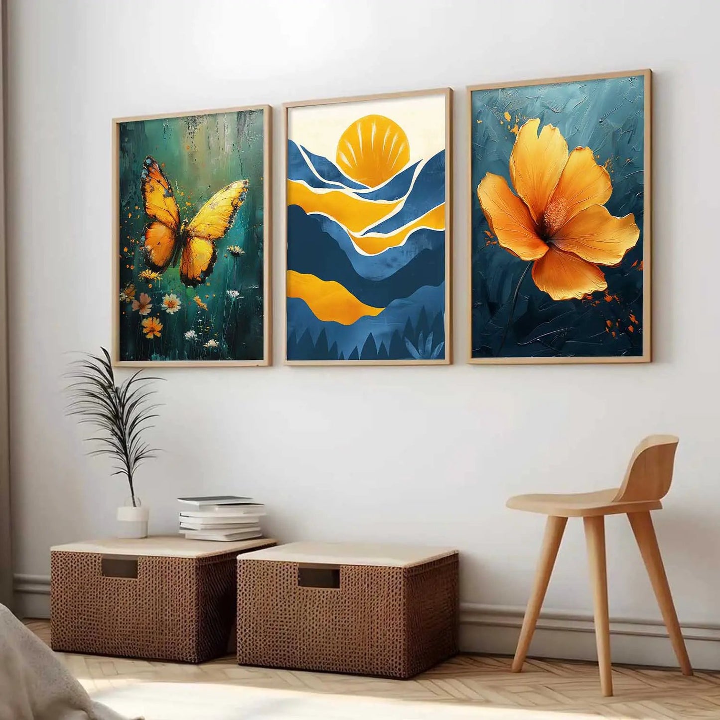 Modern Wall Art Paintings for Living Room - Wall Poster With frames