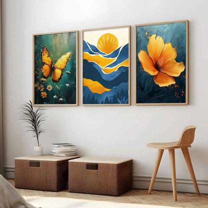 Modern Wall Art Paintings for Living Room - Wall Poster With frames