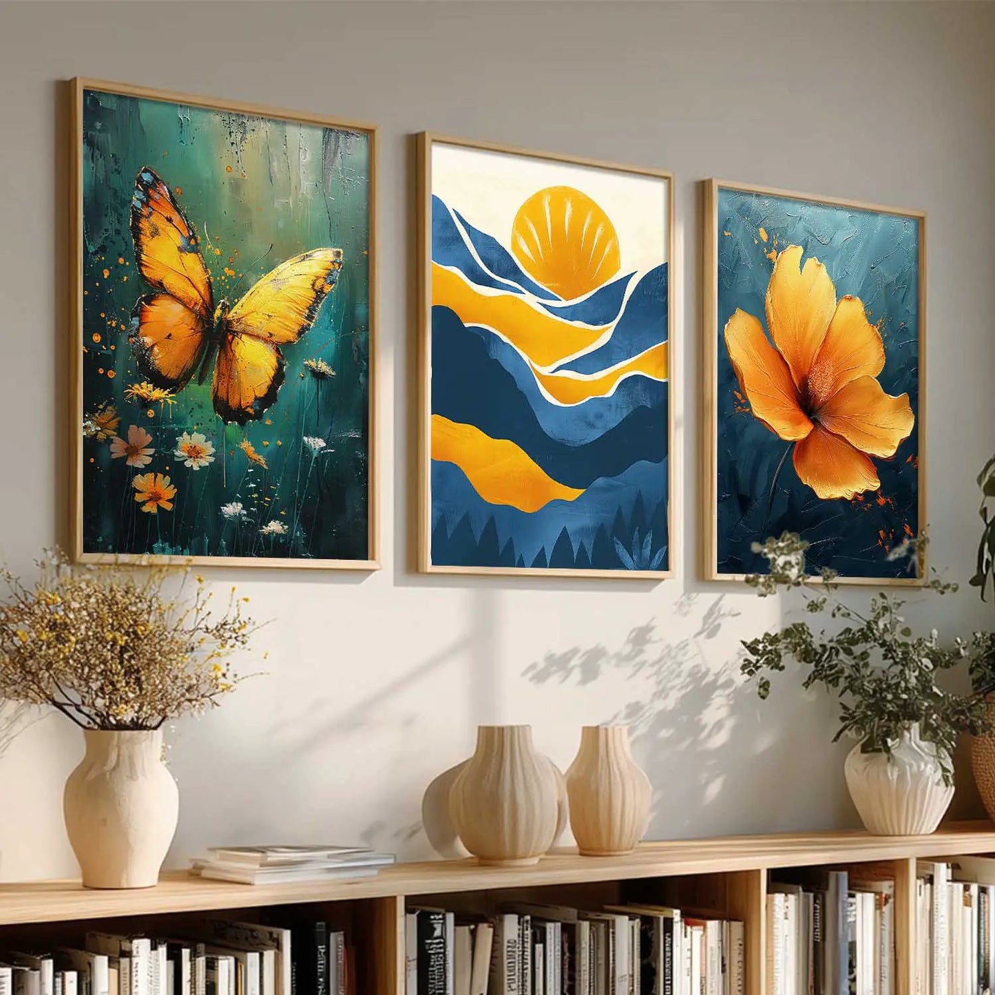 Modern Wall Art Paintings for Living Room - Wall Poster With frames