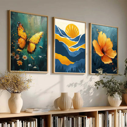 Modern Wall Art Paintings for Living Room - Wall Poster With frames