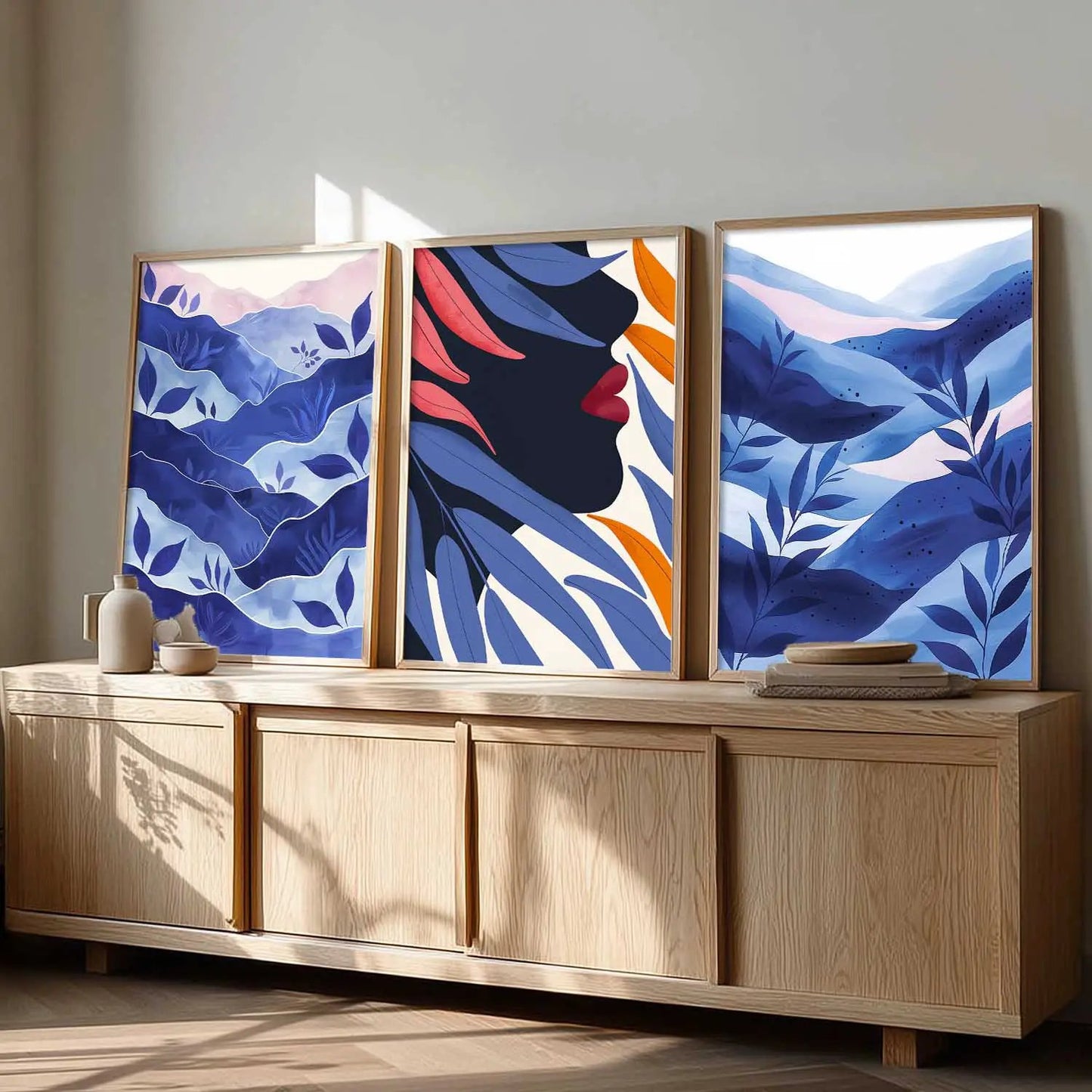 Modern  Wall  Art  Paintings for Living Room - Wall Poster With frames