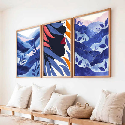 Modern  Wall  Art  Paintings for Living Room - Wall Poster With frames
