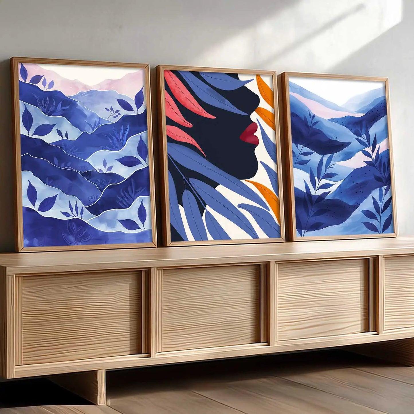 Modern  Wall  Art  Paintings for Living Room - Wall Poster With frames