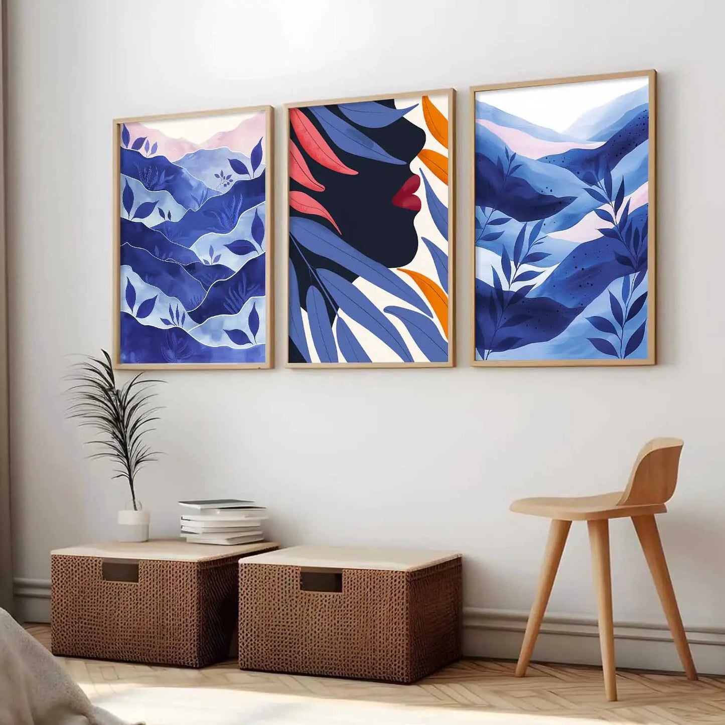 Modern  Wall  Art  Paintings for Living Room - Wall Poster With frames