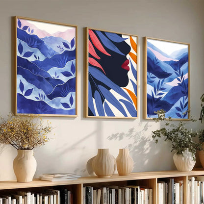 Modern  Wall  Art  Paintings for Living Room - Wall Poster With frames