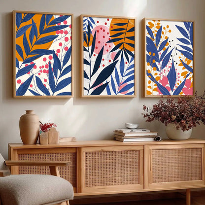 Floral Wall  Art Paintings for Living Room - Wall Poster With frames