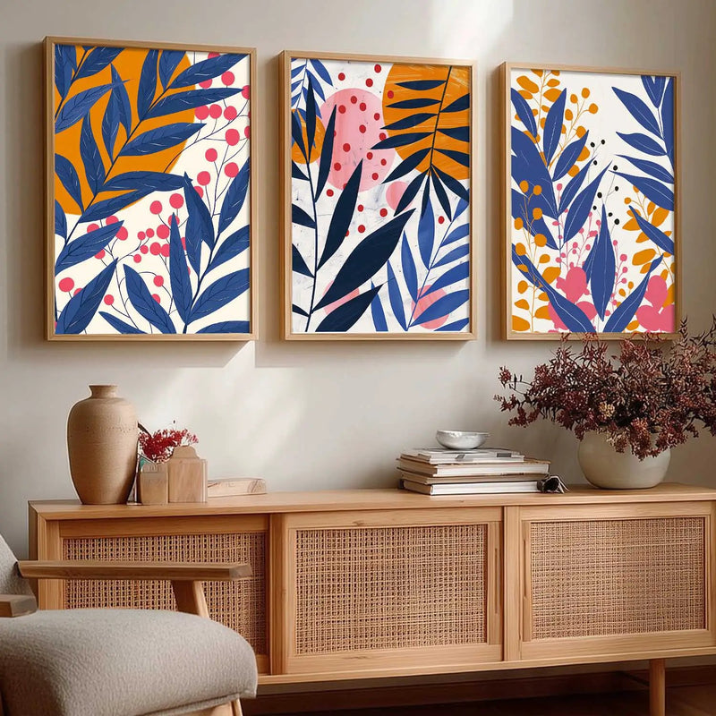 Floral Wall  Art Paintings for Living Room - Wall Poster With frames