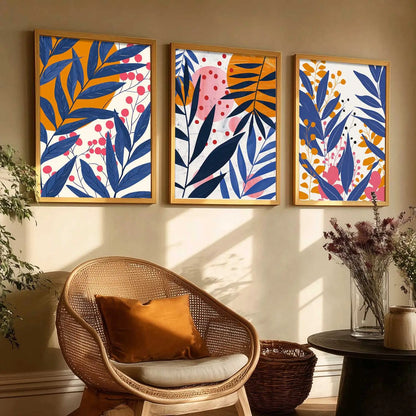 Floral Wall  Art Paintings for Living Room - Wall Poster With frames