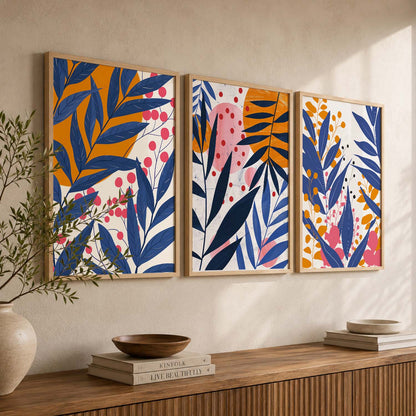 Floral Wall  Art Paintings for Living Room - Wall Poster With frames