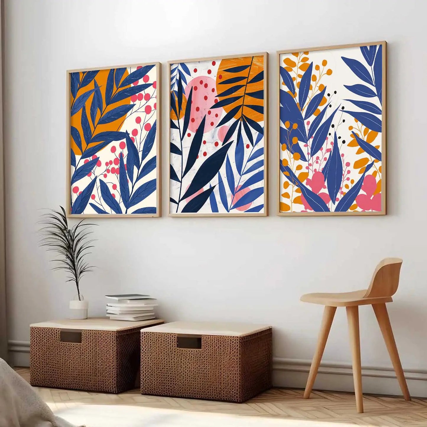 Floral Wall  Art Paintings for Living Room - Wall Poster With frames