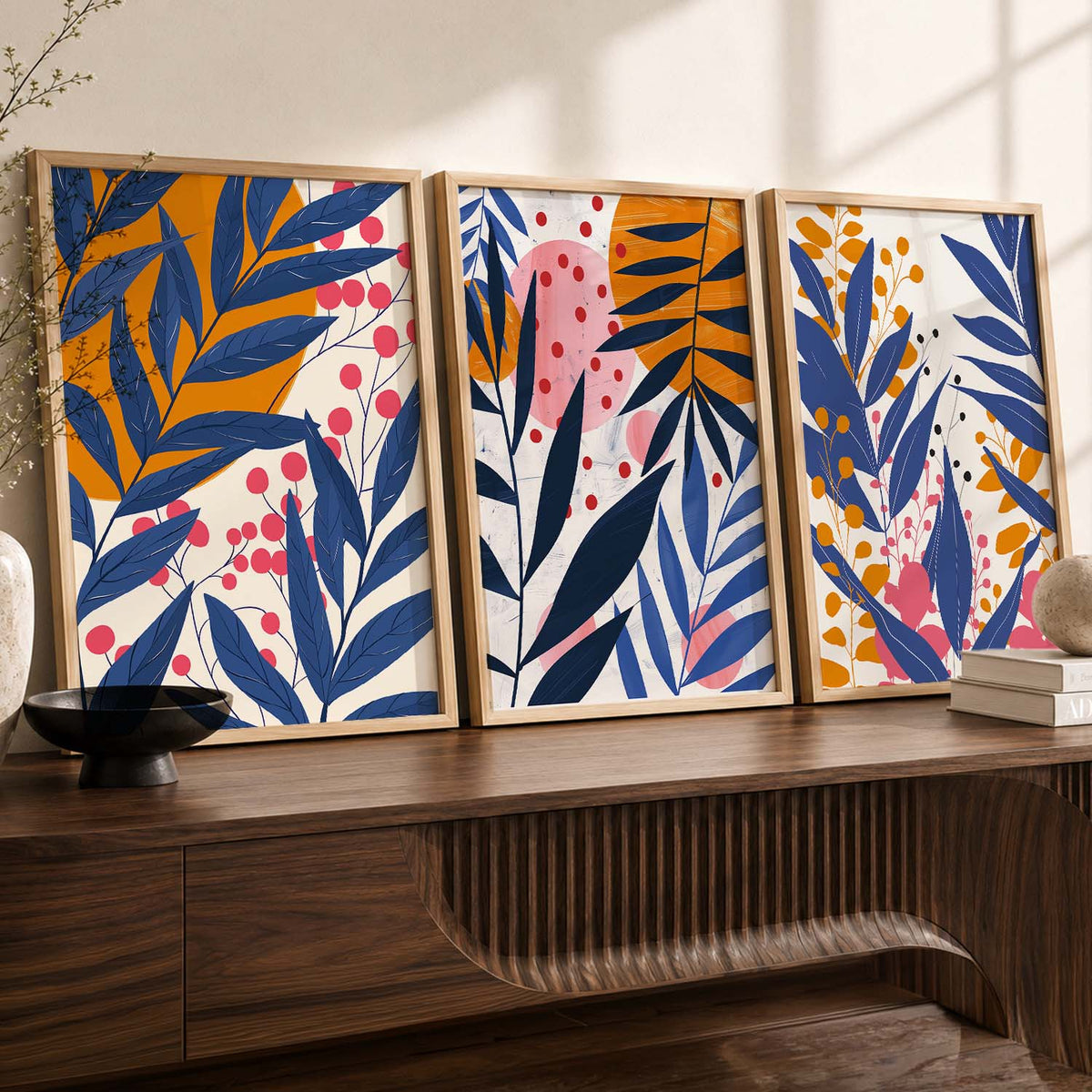 Floral Wall  Art Paintings for Living Room - Wall Poster With frames