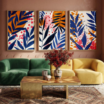 Floral Wall  Art Paintings for Living Room - Wall Poster With frames