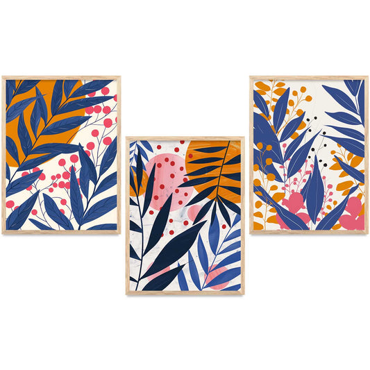 Floral Wall  Art Paintings for Living Room - Wall Poster With frames