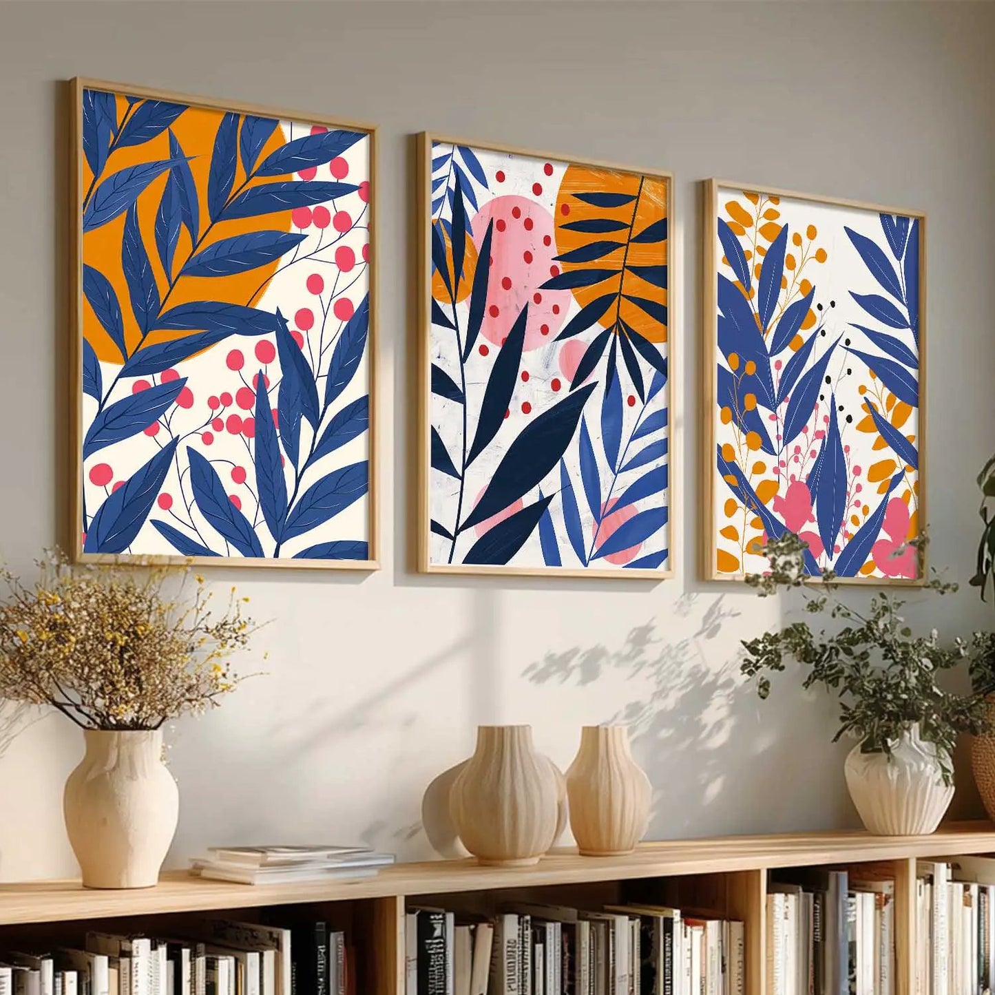 Floral Wall  Art Paintings for Living Room - Wall Poster With frames