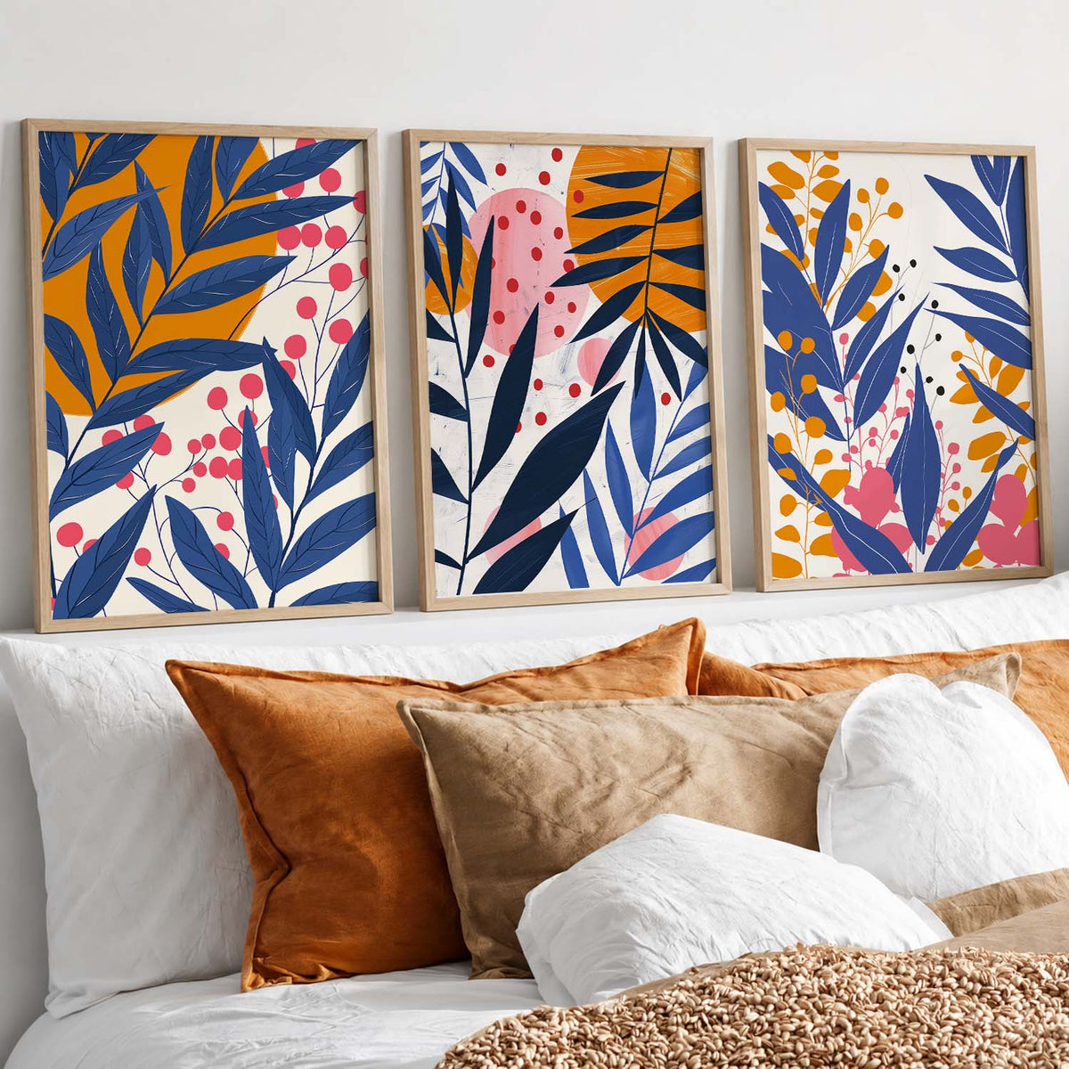 Floral Wall  Art Paintings for Living Room - Wall Poster With frames