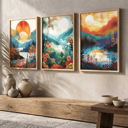 Modern  Wall  Art Paintings for Living Room - Wall Poster With frames