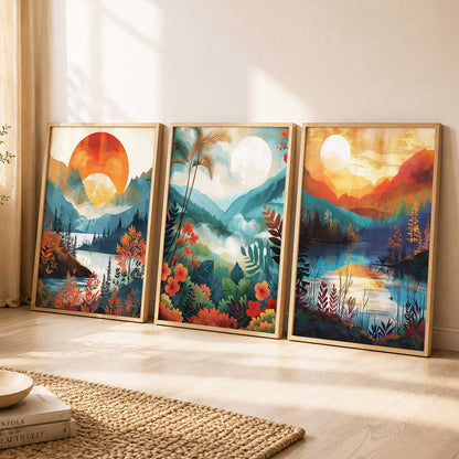 Modern  Wall  Art Paintings for Living Room - Wall Poster With frames
