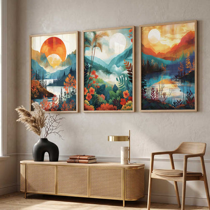 Modern  Wall  Art Paintings for Living Room - Wall Poster With frames