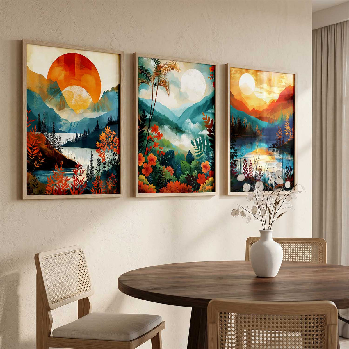 Modern  Wall  Art Paintings for Living Room - Wall Poster With frames
