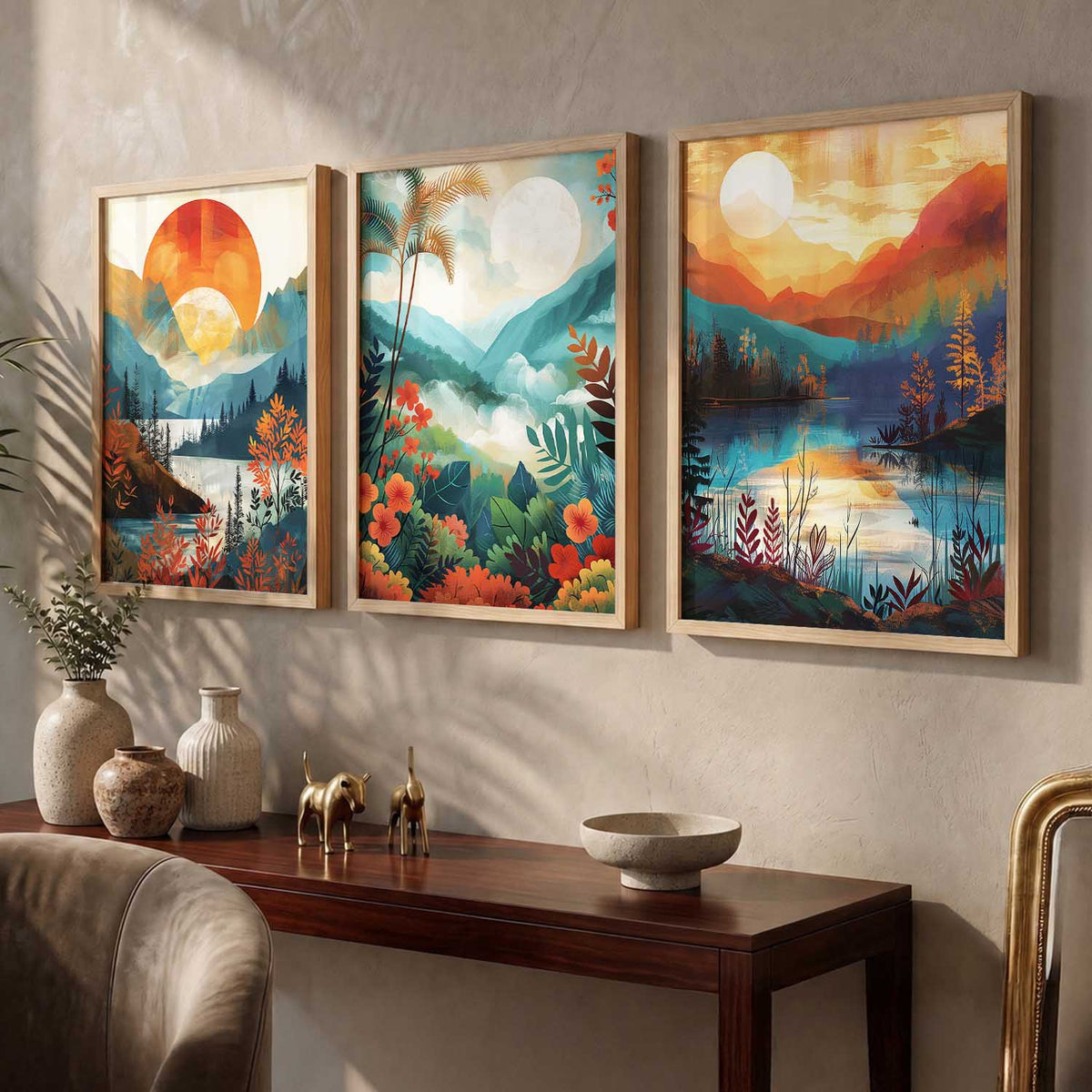 Modern  Wall  Art Paintings for Living Room - Wall Poster With frames