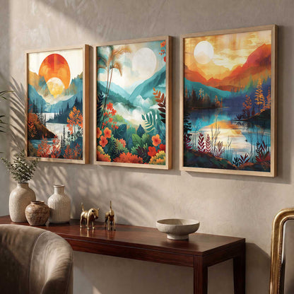 Modern  Wall  Art Paintings for Living Room - Wall Poster With frames