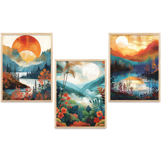 Modern  Wall  Art Paintings for Living Room - Wall Poster With frames