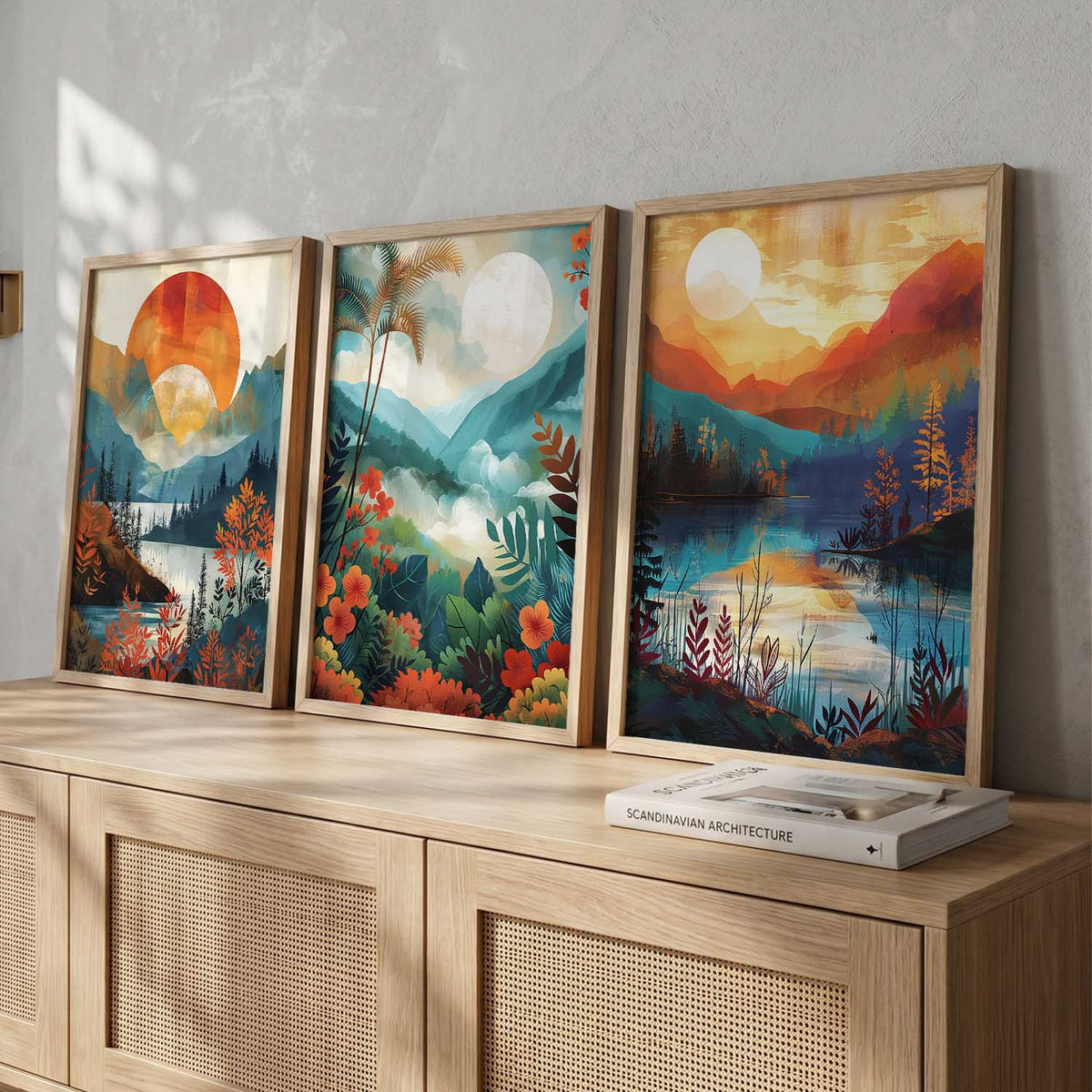 Modern  Wall  Art Paintings for Living Room - Wall Poster With frames