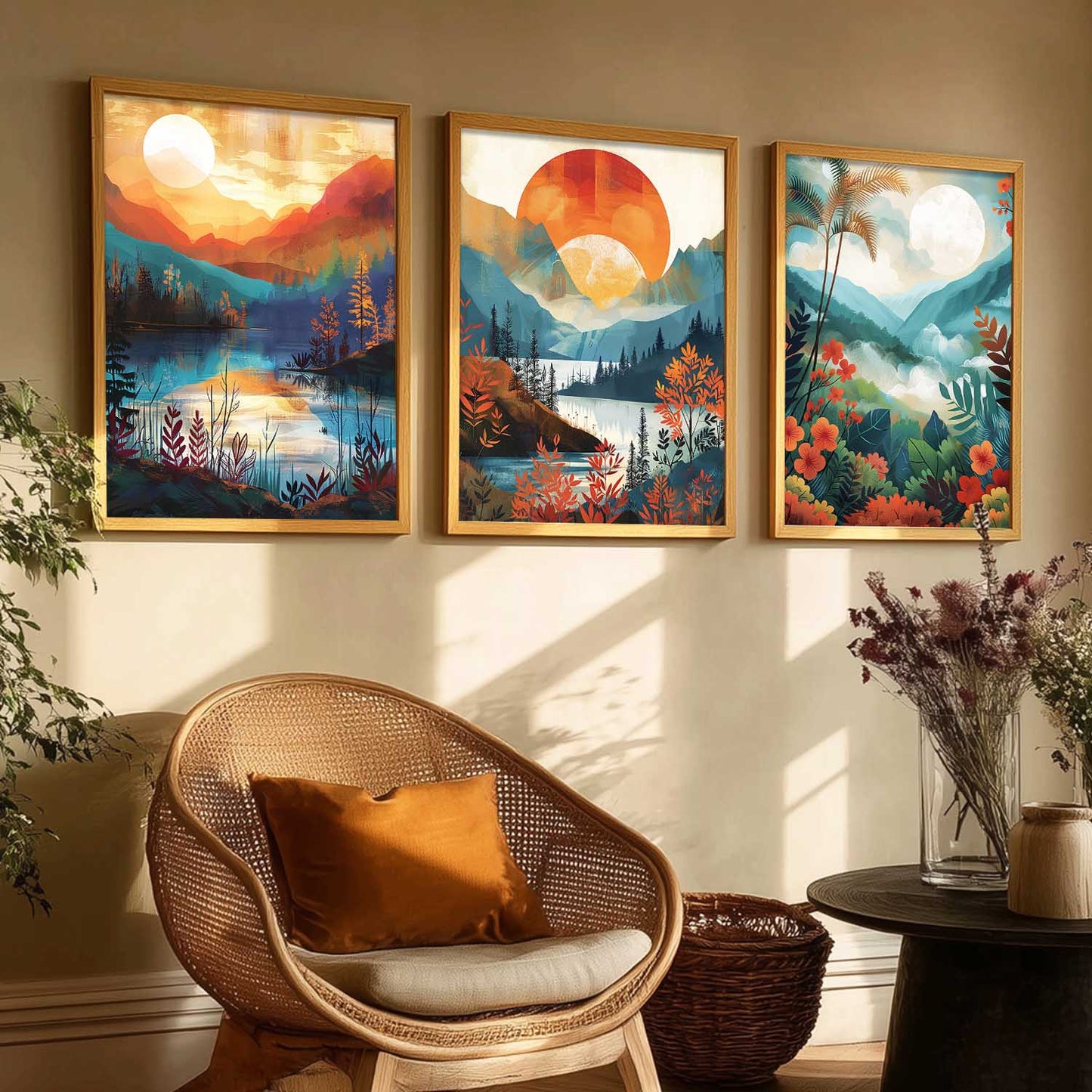 Modern  Wall  Art Paintings for Living Room - Wall Poster With frames