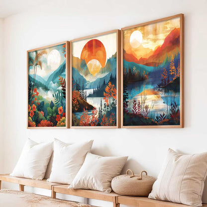 Modern  Wall  Art Paintings for Living Room - Wall Poster With frames