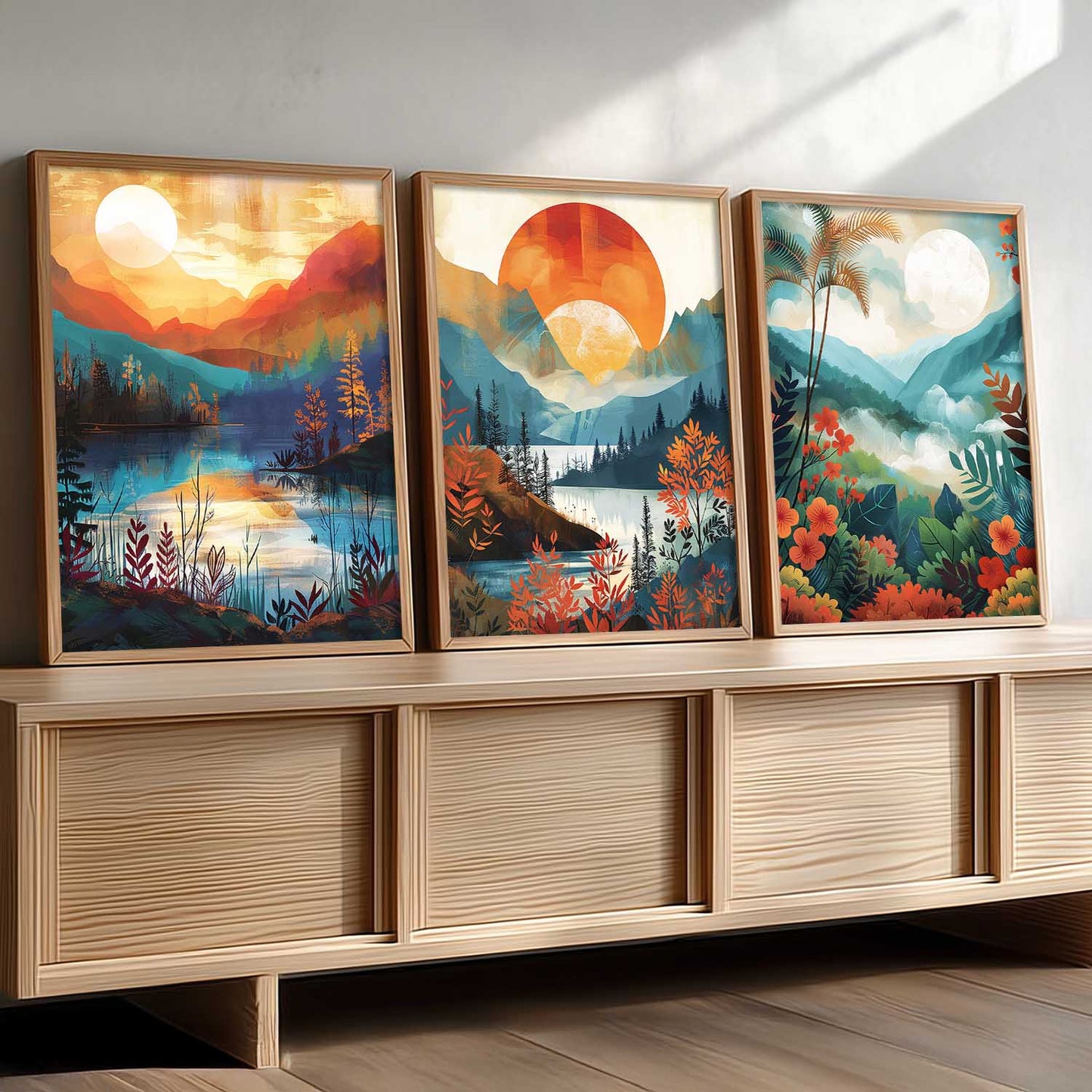 Modern  Wall  Art Paintings for Living Room - Wall Poster With frames