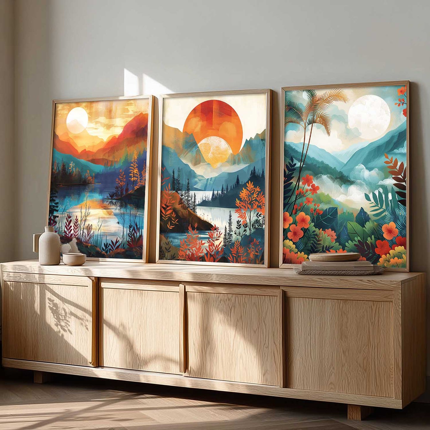 Modern  Wall  Art Paintings for Living Room - Wall Poster With frames