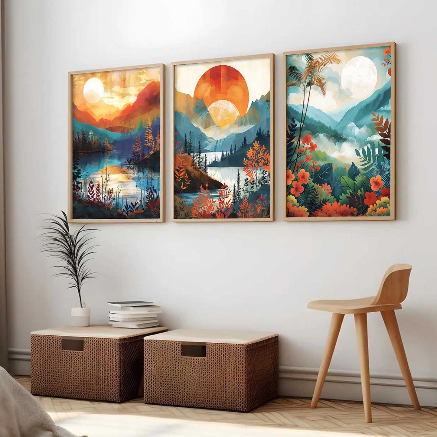 Modern  Wall  Art Paintings for Living Room - Wall Poster With frames