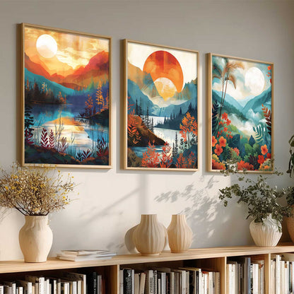 Modern  Wall  Art Paintings for Living Room - Wall Poster With frames