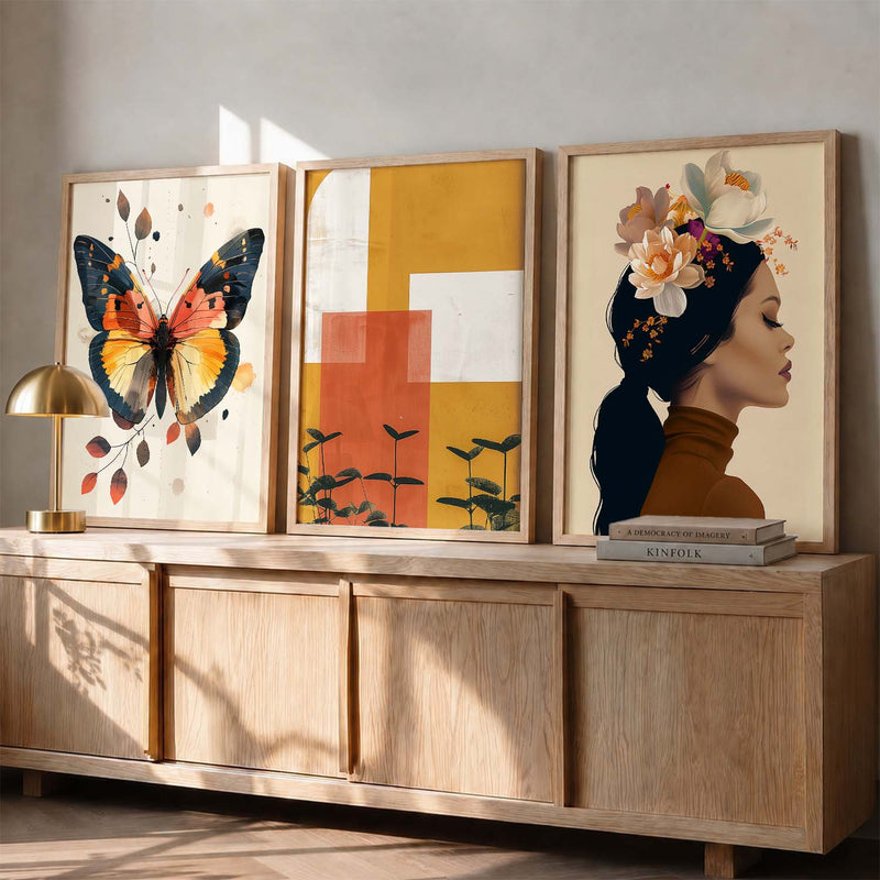 Modern Wall Art Paintings for Living Room - Wall Poster With frames