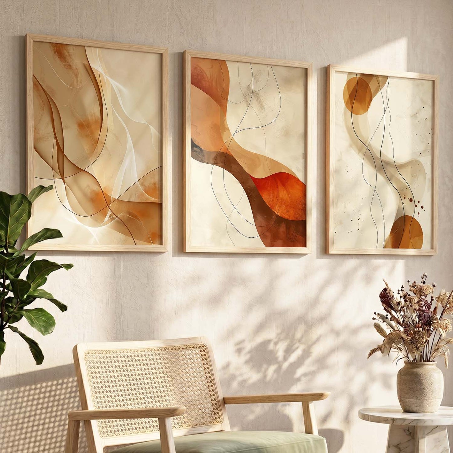 Modern  Wall Art Paintings for Living Room - Wall Poster With frames