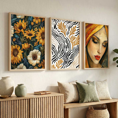 Modern  Wall  Art  Paintings for Living Room - Wall Poster With frames