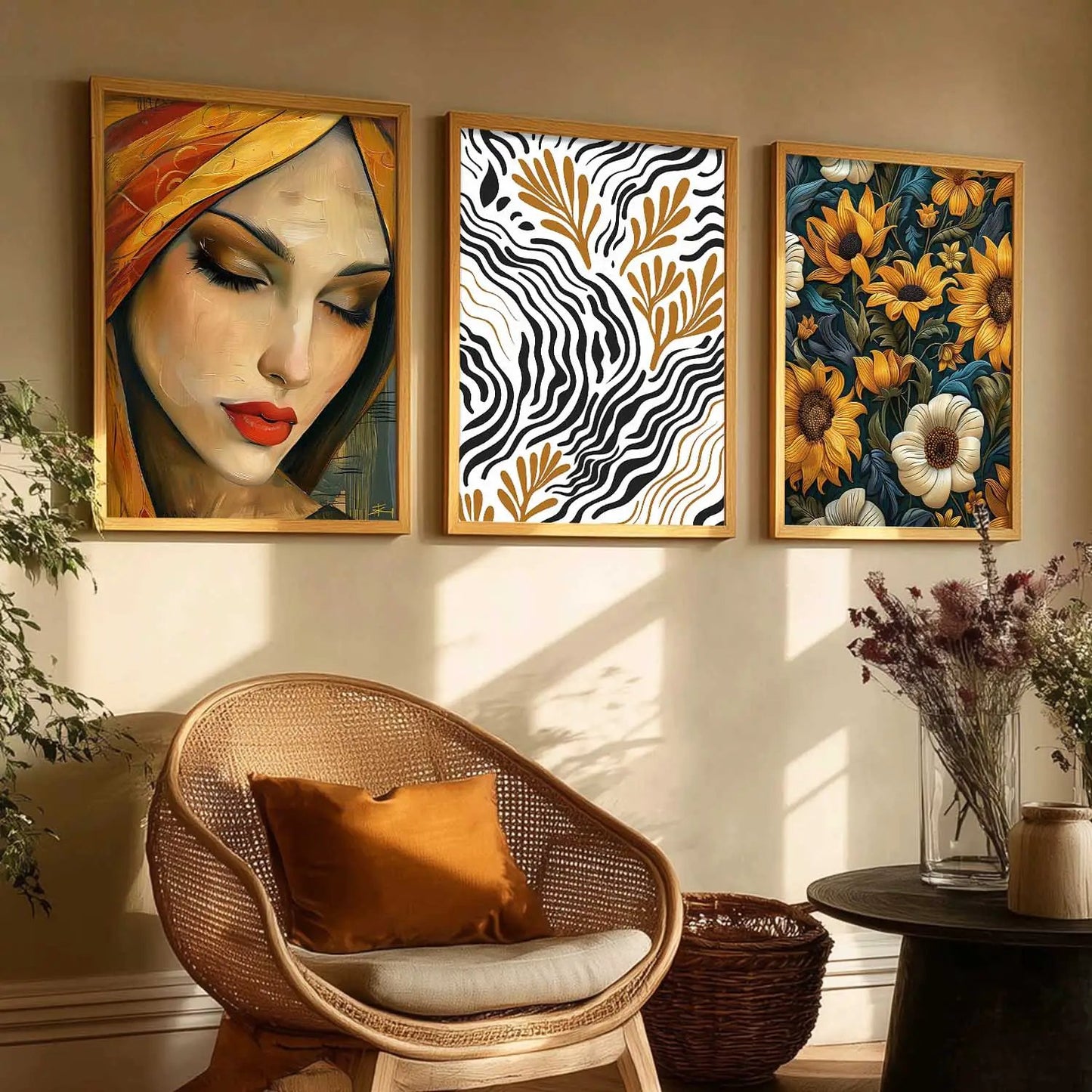 Modern  Wall  Art  Paintings for Living Room - Wall Poster With frames