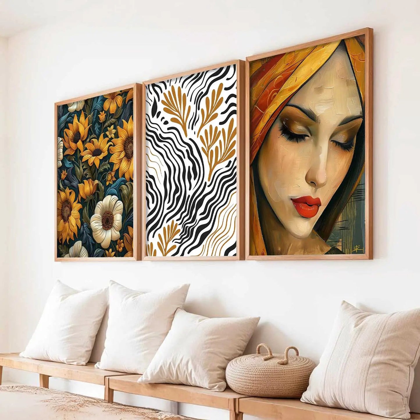 Modern  Wall  Art  Paintings for Living Room - Wall Poster With frames