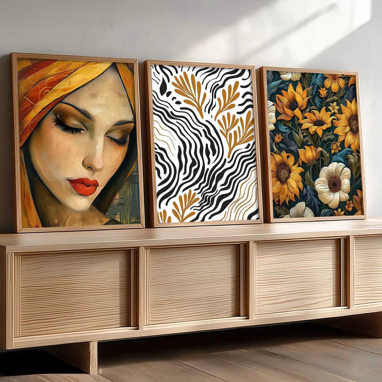 Modern  Wall  Art  Paintings for Living Room - Wall Poster With frames