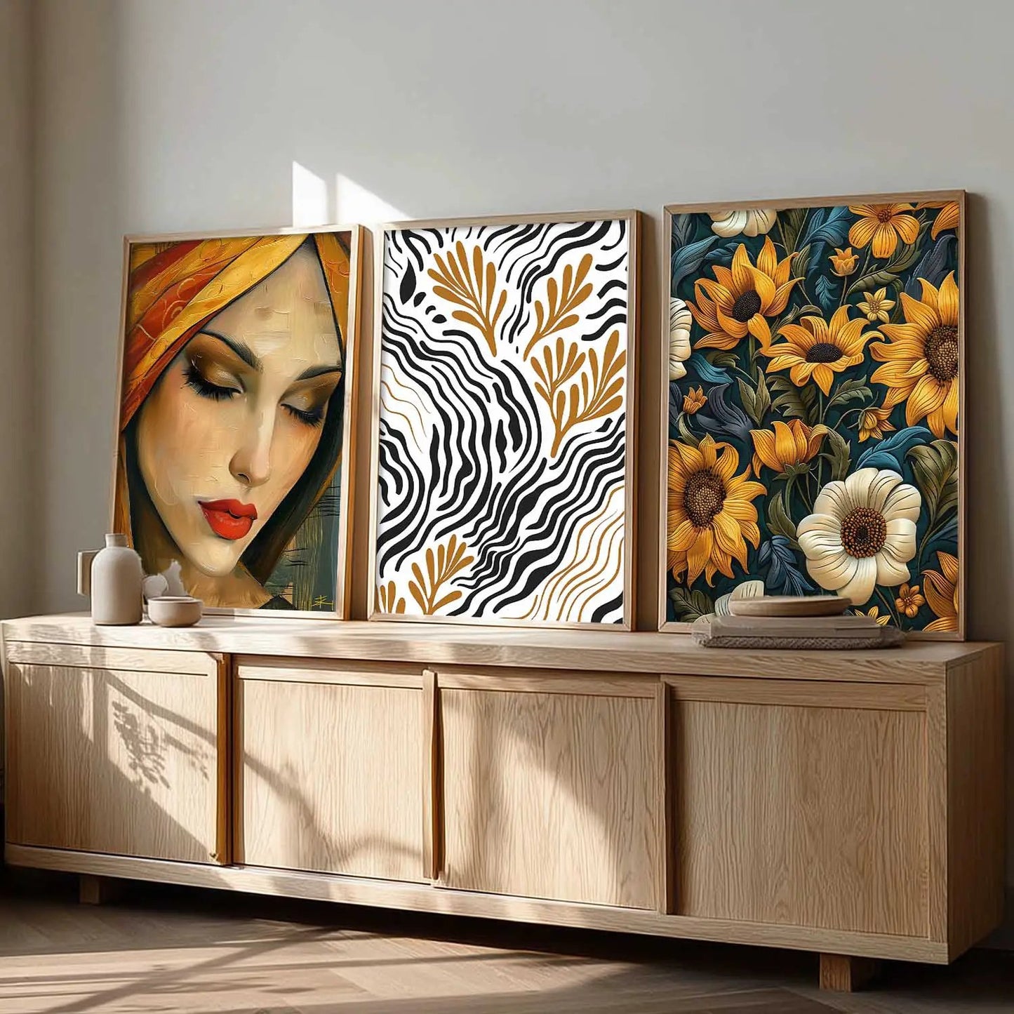 Modern  Wall  Art  Paintings for Living Room - Wall Poster With frames