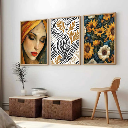 Modern  Wall  Art  Paintings for Living Room - Wall Poster With frames