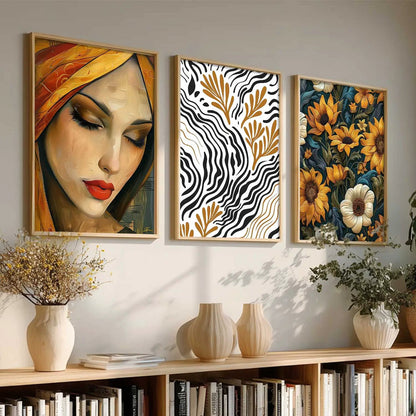 Modern  Wall  Art  Paintings for Living Room - Wall Poster With frames