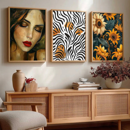 Modern   Wall  Art  Paintings for Living Room - Wall Poster With frames