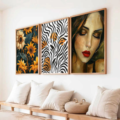 Modern   Wall  Art  Paintings for Living Room - Wall Poster With frames