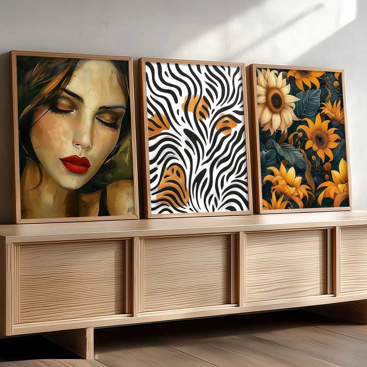 Modern   Wall  Art  Paintings for Living Room - Wall Poster With frames